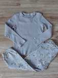 Lilowy zestaw Newbie 110/116 top i spodnie