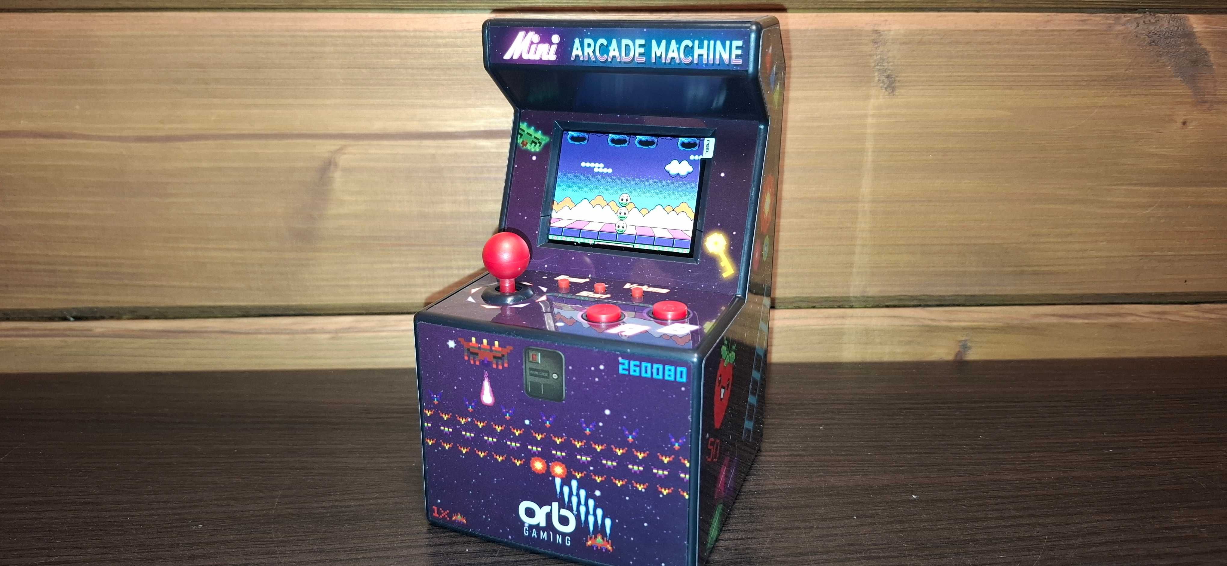 ORB Retro Mini Arcade Machine - 300 Gier - Mini Automat Arcade z Grami