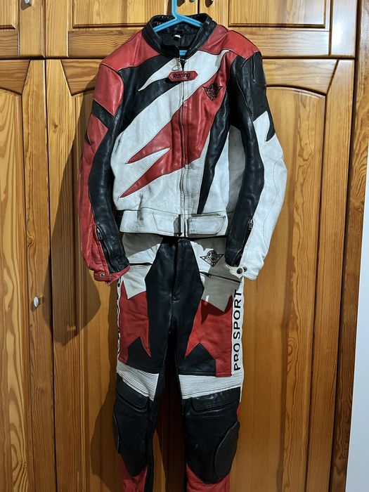 Fato vintage pele motard