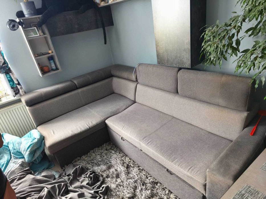 kanapa szara rozkładana