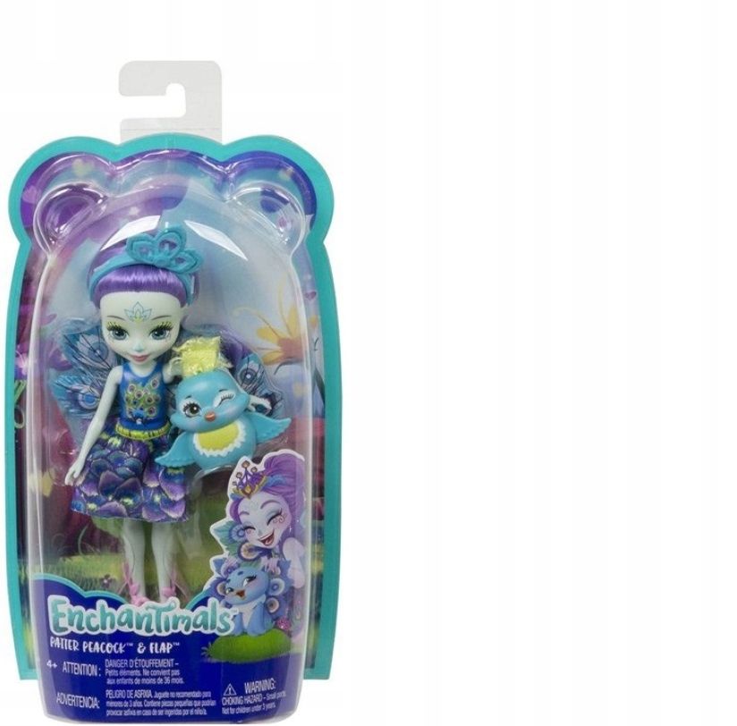 Lalka Enchantimals Patter Peacock I Paw Flap Peacock&Flap Zwierzątko