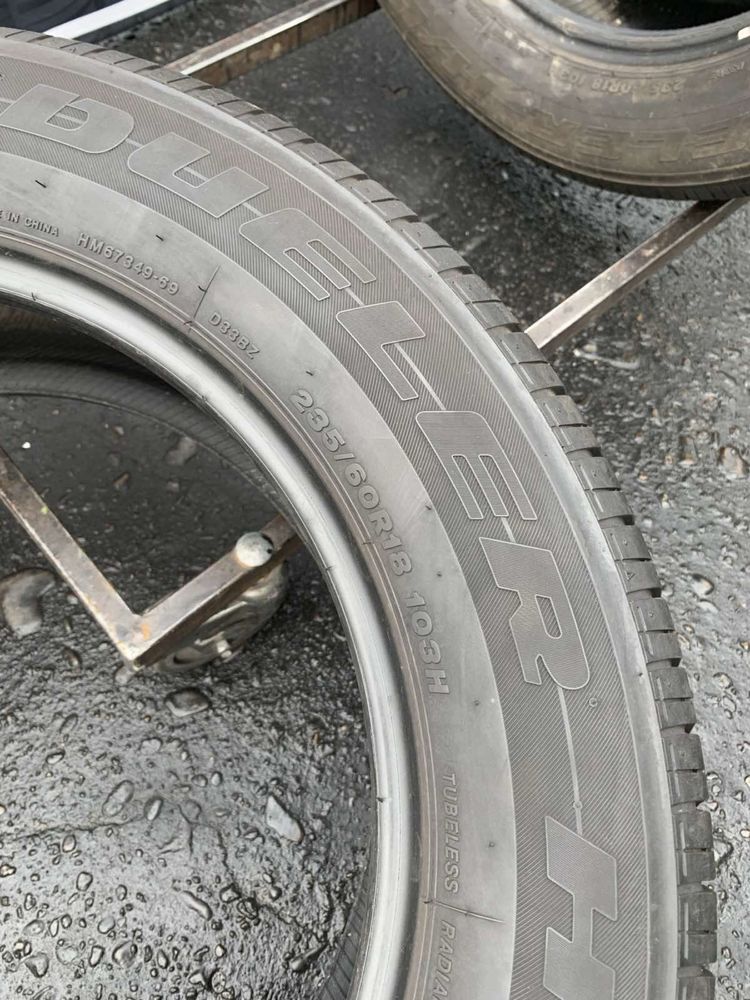 Шини 235/60 R18 Bridgestone 2022/2019  рік 7/6,5 мм 235 60 18