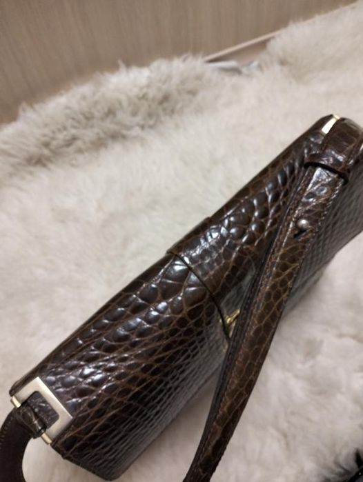 Сумка з натуральної шкіри крокодила Франція