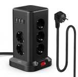 Listwa zasilająca antyprzepięciowa czarna 230v x11 USB a USB C NOWA