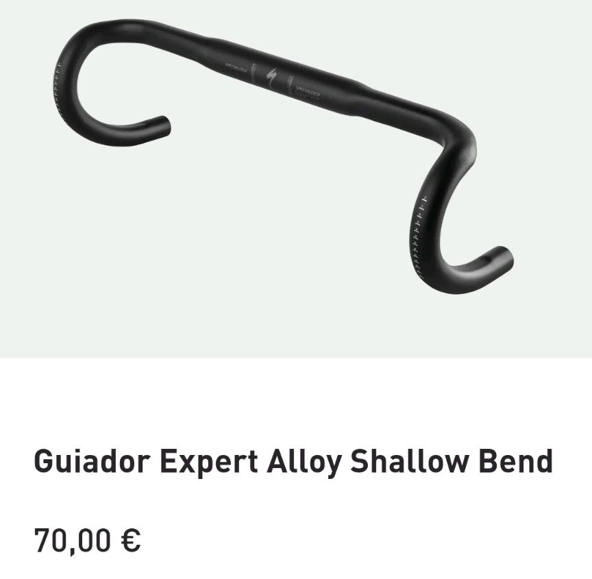 Guiador Specialized Expert Alloy Shallow Bend 42cm