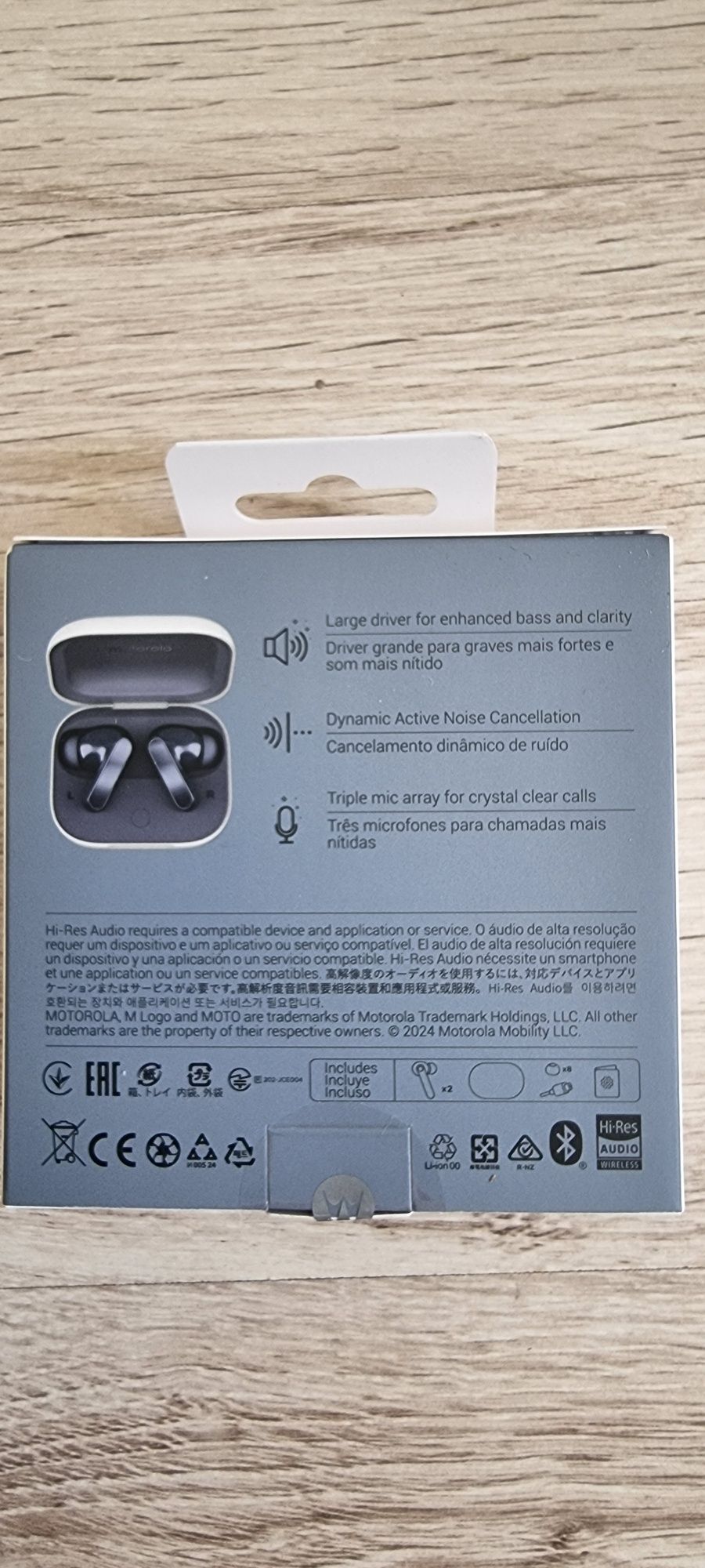 Słuchawki bezprzewodowe Motorola Moto Buds Dokanałowe Bluetooth 5.3 St