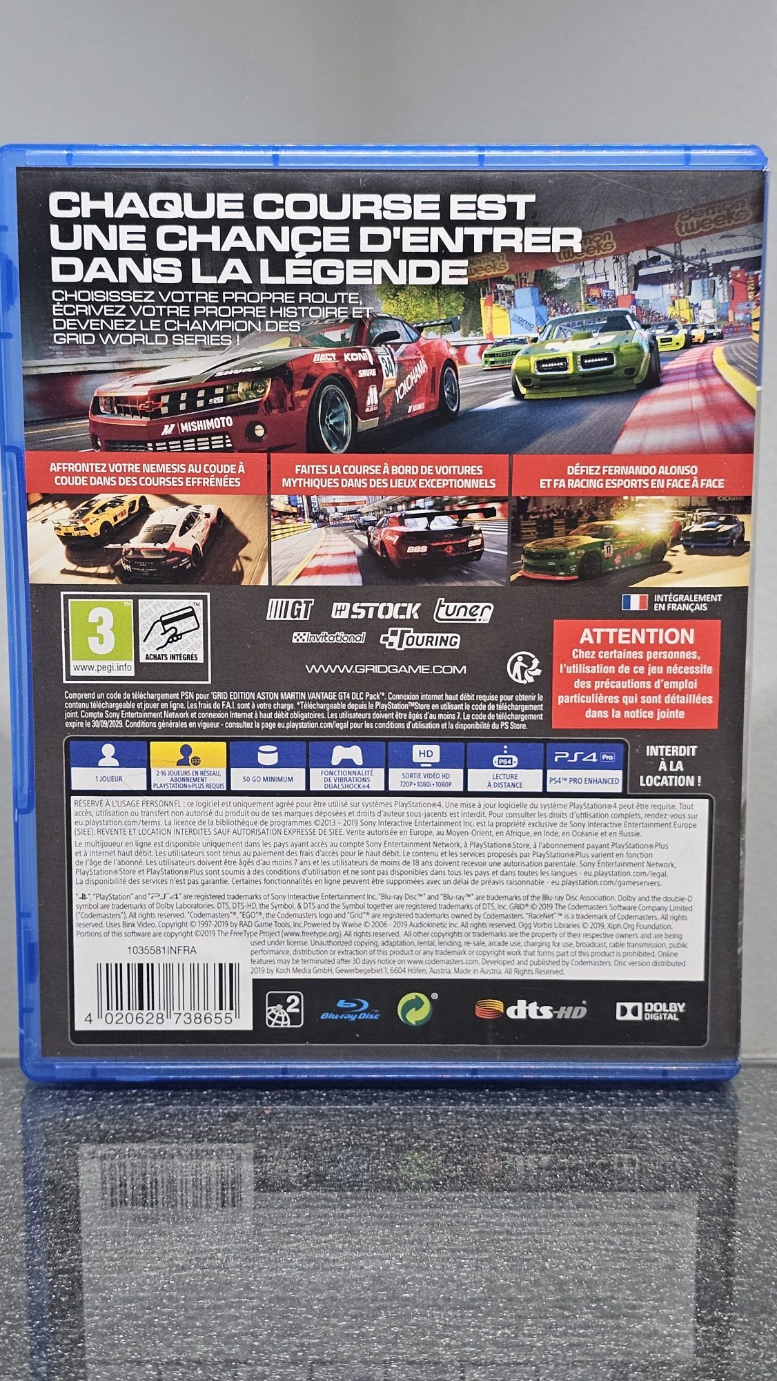 Grid Day One Edition PS4 PlayStation 4 gran turismo the crew nfs forza