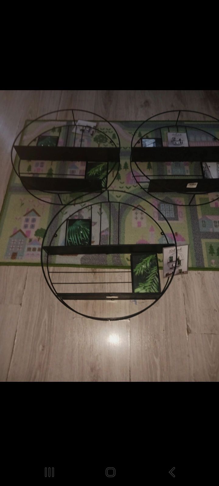 Półki ścienne  okrągłe z ramkami na zdjęcia Wall rack nowe