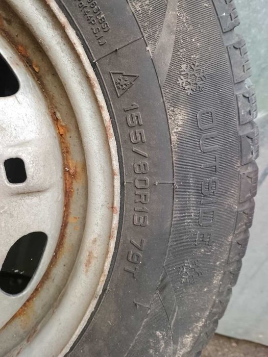 Felgi z oponami zimowymi 155/80 R13 2szt.