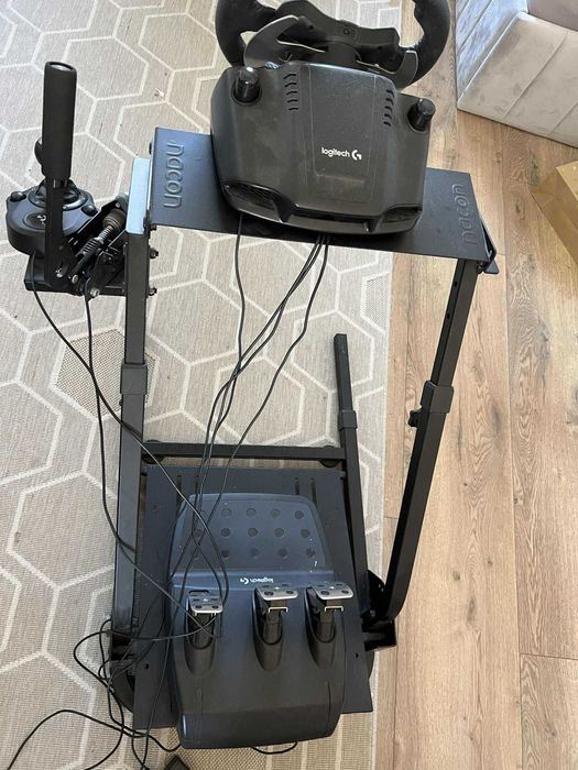kierownica logitech g29+pedały+shifter+hydro łapa+stelaż+fotel
