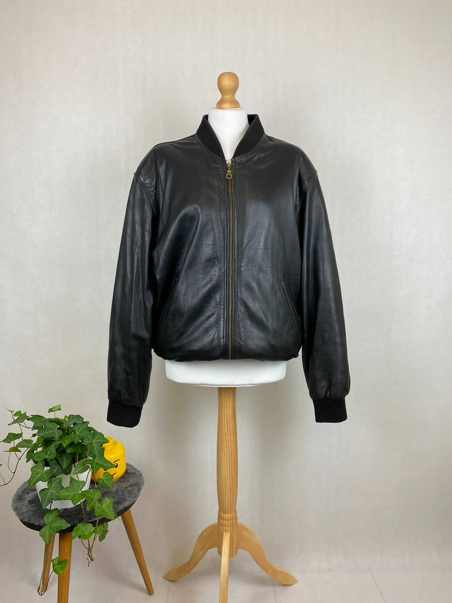 kurtka skórzana real leather bomberka avant garde archive
