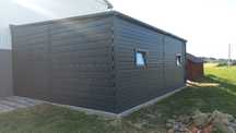 6x7 grafit hala magazynowa z dwoma bramami dowolne wymiary