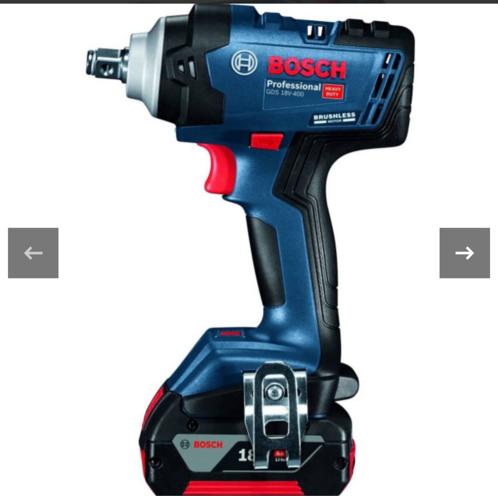 Гайковерт  Bosch 18V400 нm  2 ак -5,0 Am