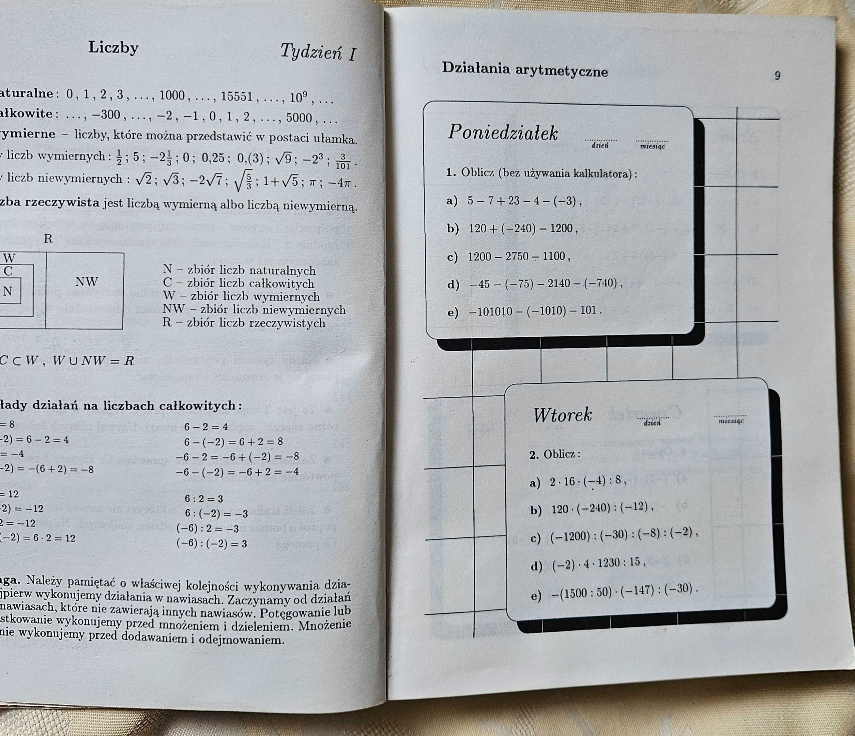 Matematyka kalendarz ósmoklasisty GWO Dobrowolska Zarzycka