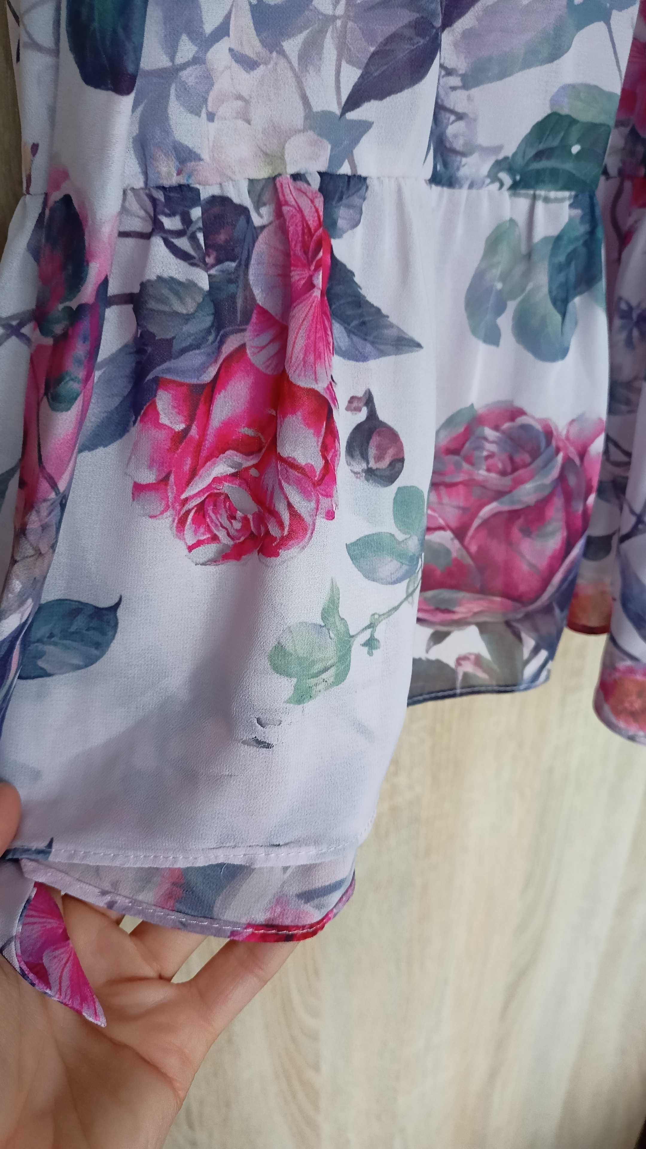 Sukienka midi w kwiaty Mohito r. XS