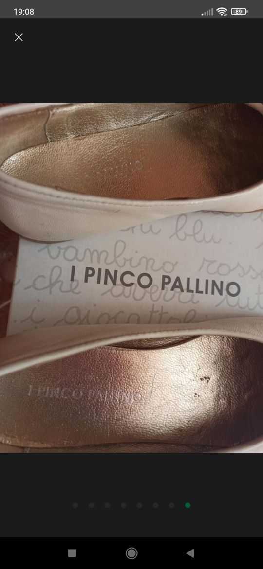 Кожаные туфли i pinco pallino для девочки