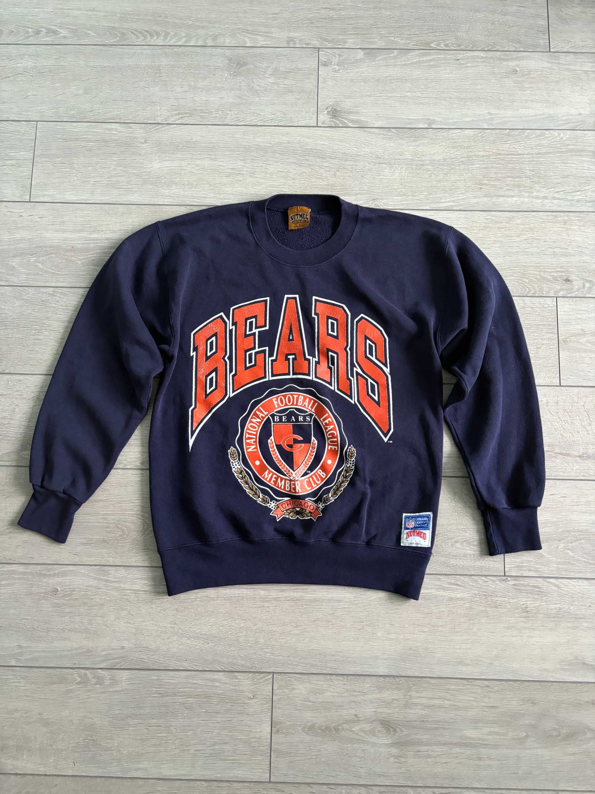 Chicago Bears NFL Vintage Rare Retro Nutmeg USA M Свитшот Кофта Винтаж