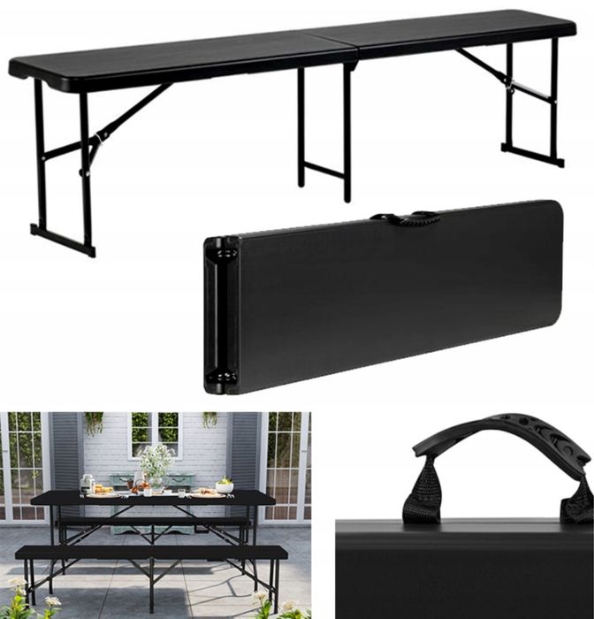 Ławka 180 cm Cateringowa Ogrodowa Składana Przenośna Turystyczna