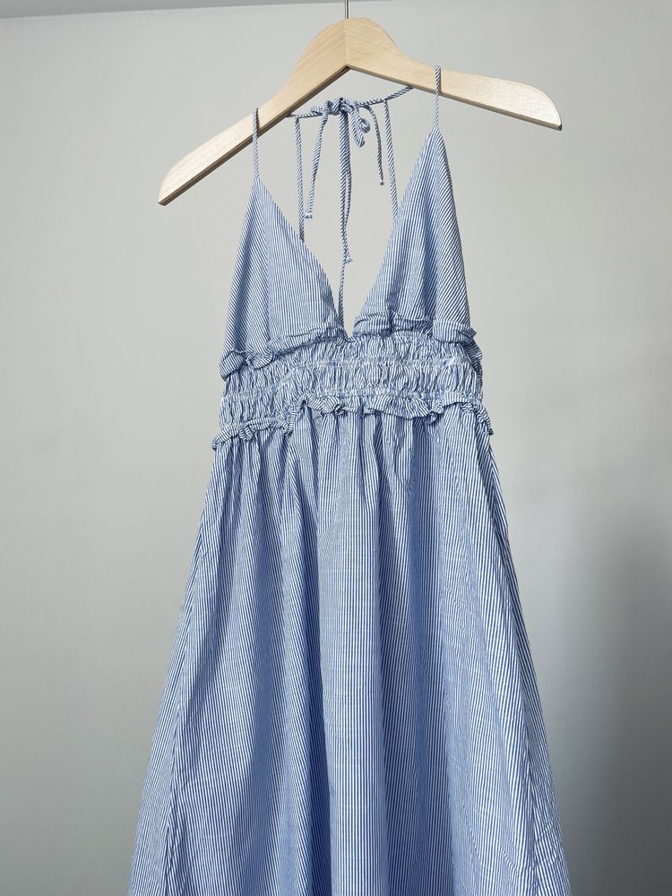 Zara Bawełniana sukienka na lato