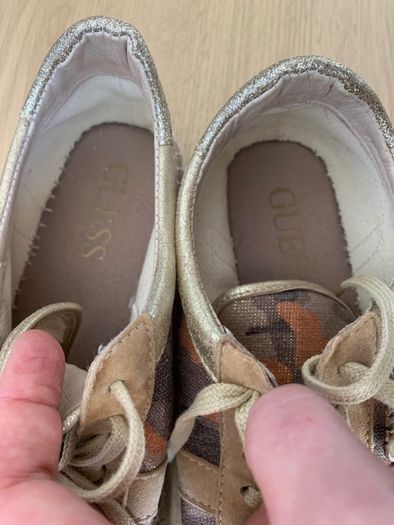 GUESS Buty Espadryle Trampki 38 Quinny FLQNN2 FAP13 BEIGE