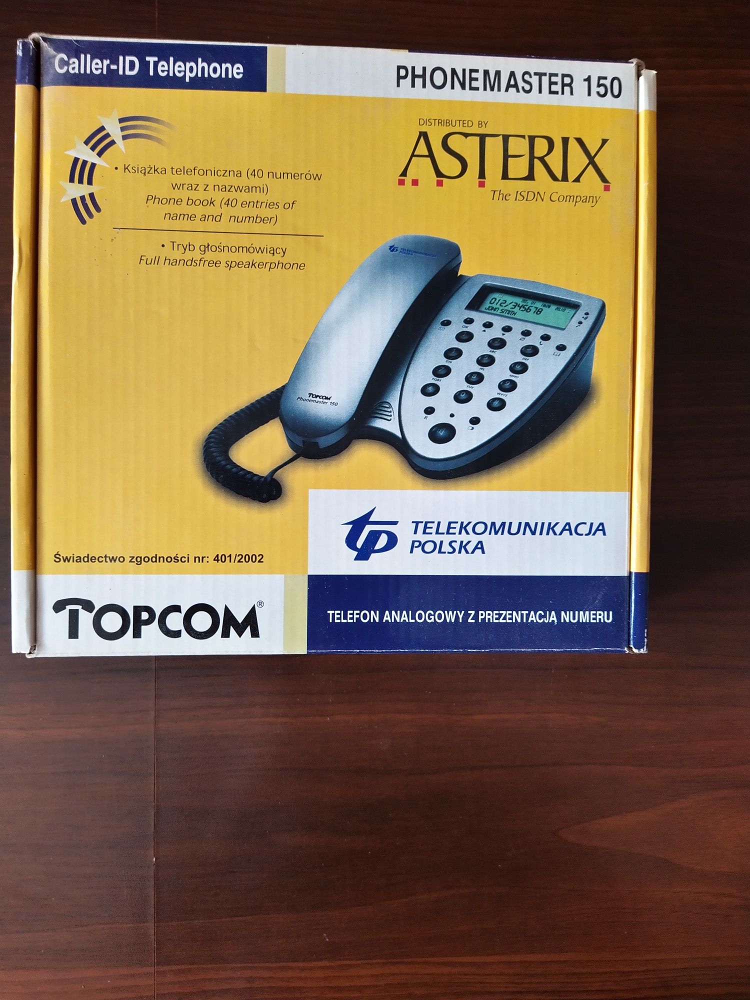 Telefon analogowy stacjonarny TopCom