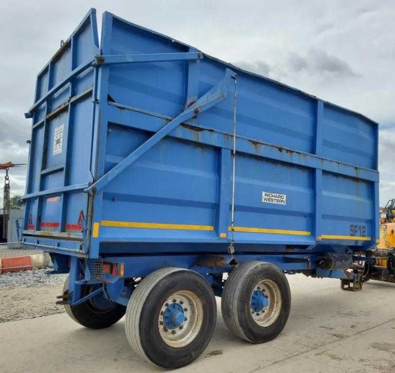 Przyczepa rolnicza tandem, wywrotka, skorupowa + nadstawki