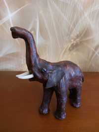 Drewniana figurka rzeźba Słoń