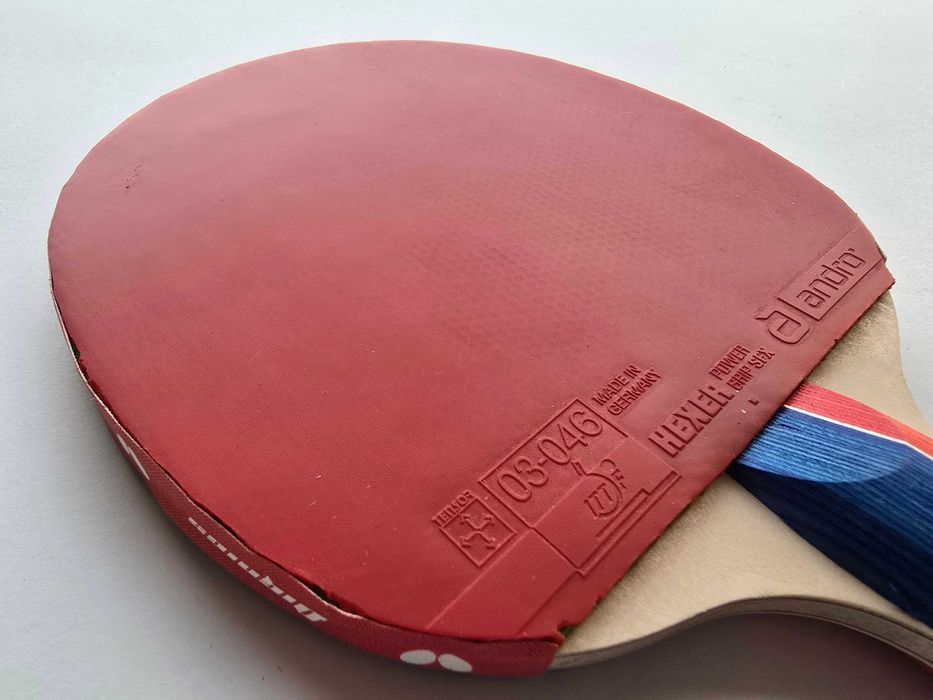 RAKIETKA CARBON OFF Donic Bluefire Andro Hexer Power Grip SFX! 5