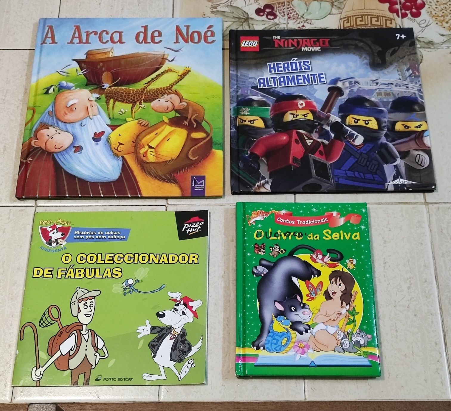 Vários livros para crianças