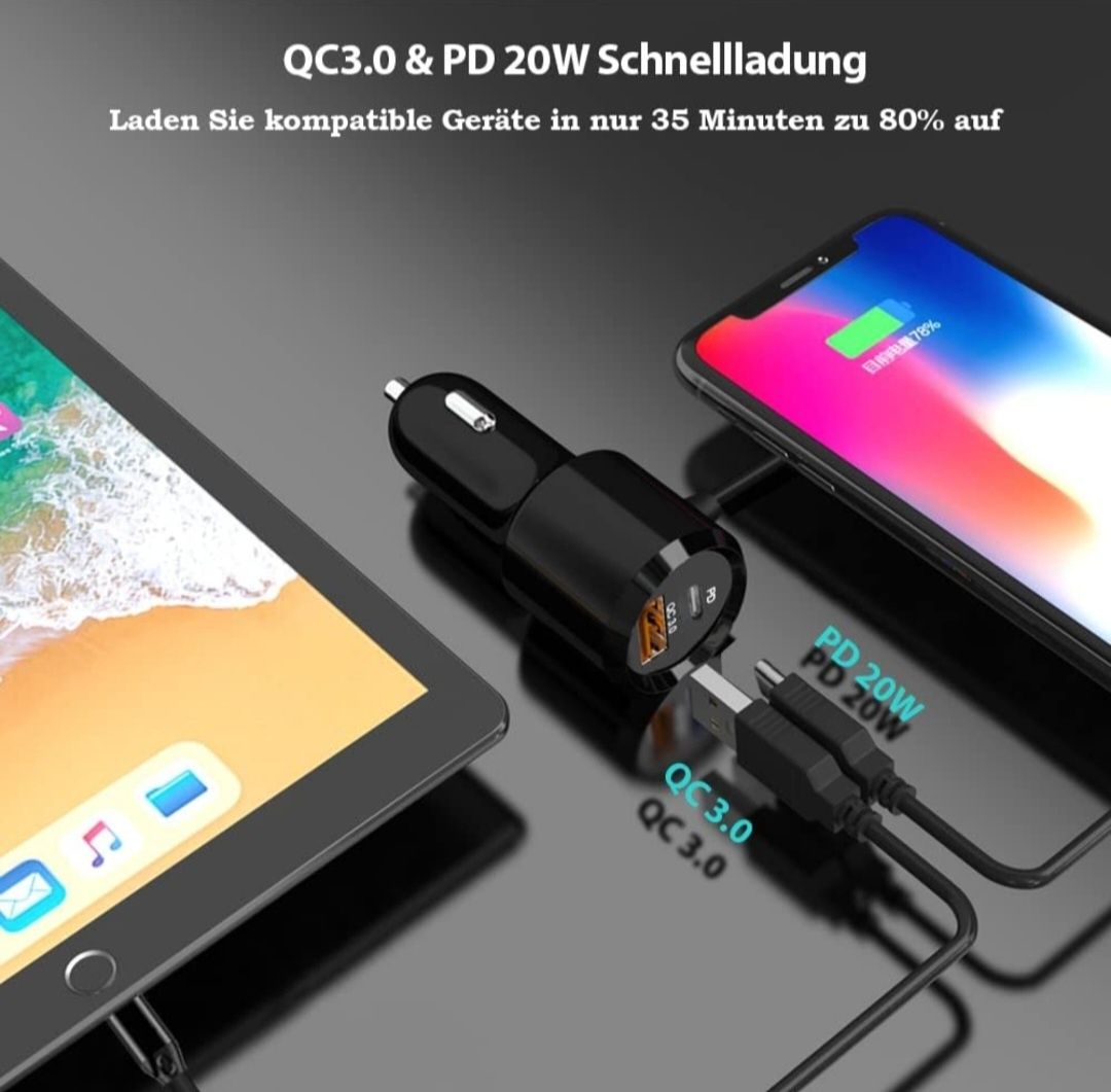 Transmiter samochodowy Bluetooth Sonru BC56 QC 3.0 BT 5.0