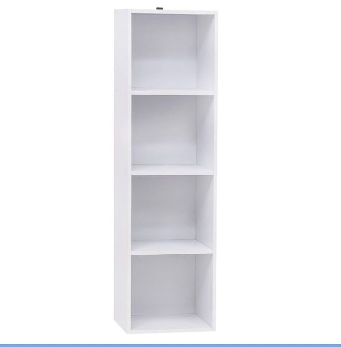 Otwarty regał na książki bialy