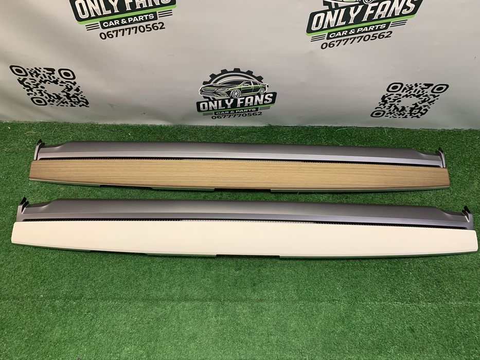 Tesla Y M3 накладка торпеди верхня дерево біла шпон