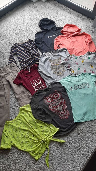 Paka ubrań damska S M champion sinsay fb h&m sowa