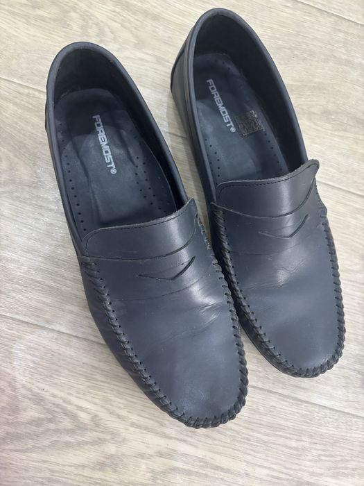 Чоловічі шкіряні мокасини