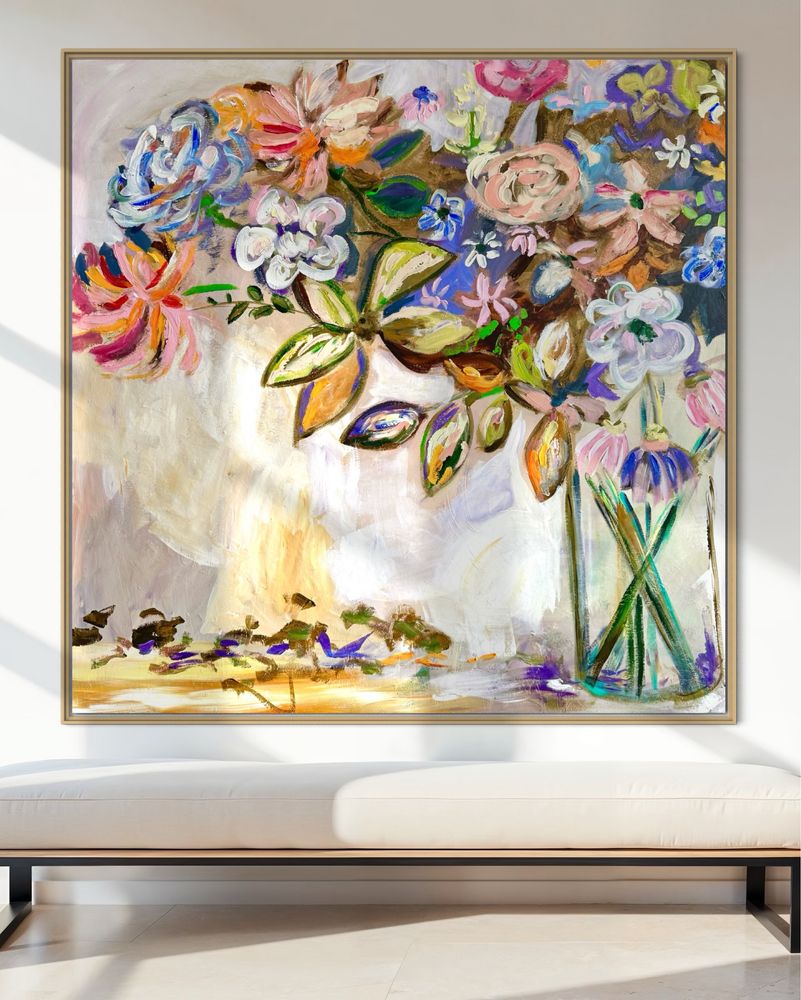 Abstrakcja obraz  110x110 cm