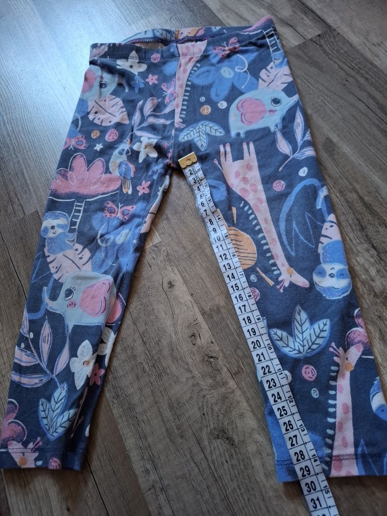 Zestaw dziewczęcy bluzka krótki rękaw + spodnie 92 cm Pepco