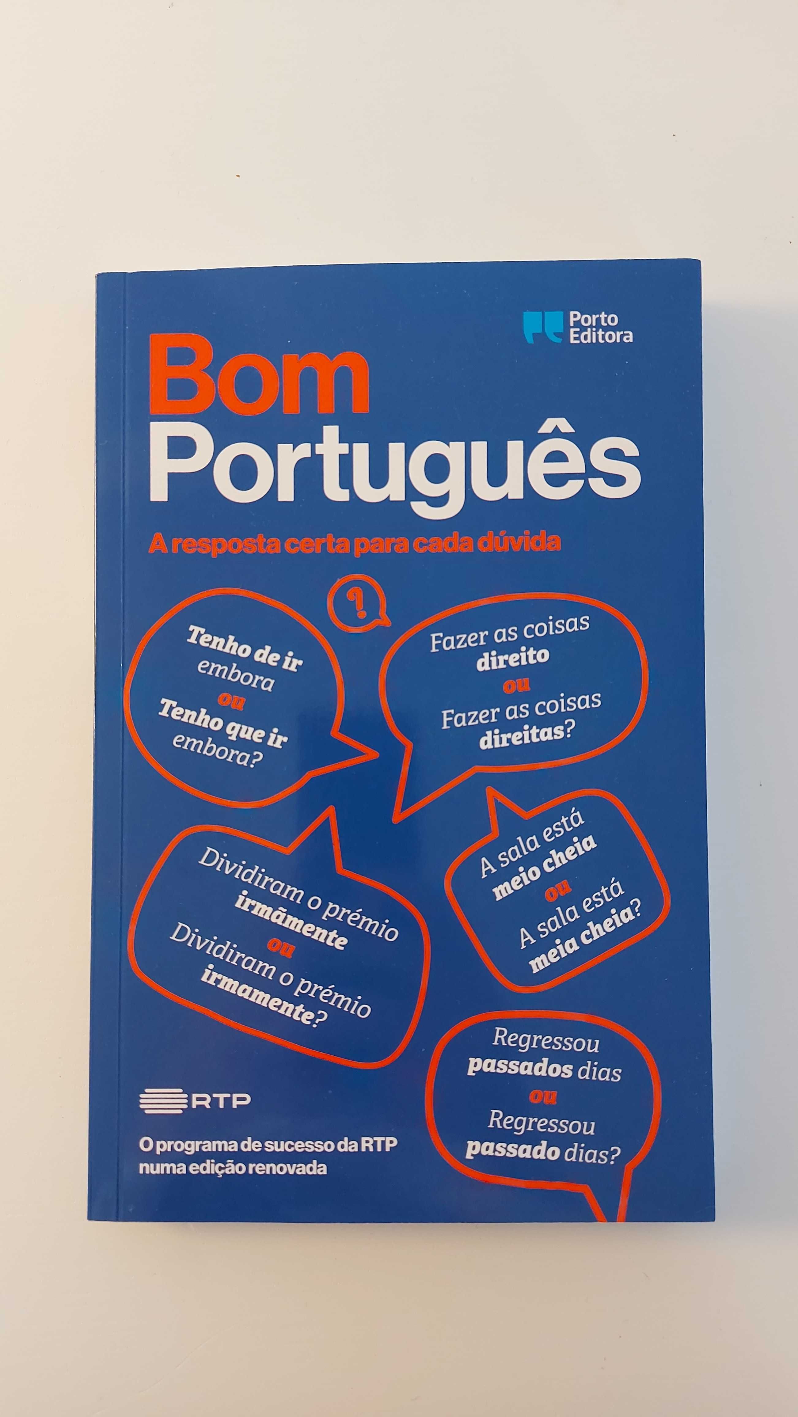 Livro "Bom Português - A resposta certa para cada dúvida" da RTP