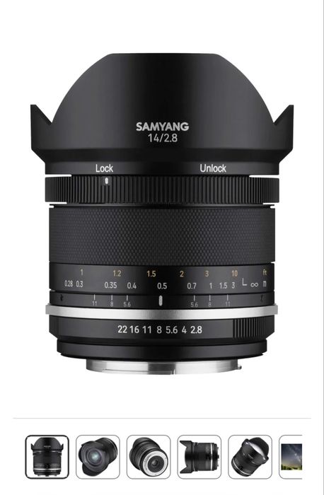 Samyang 14mm F2.8 Fuji X, Ultra szeroki obiektyw,14/10, Fujifilm X