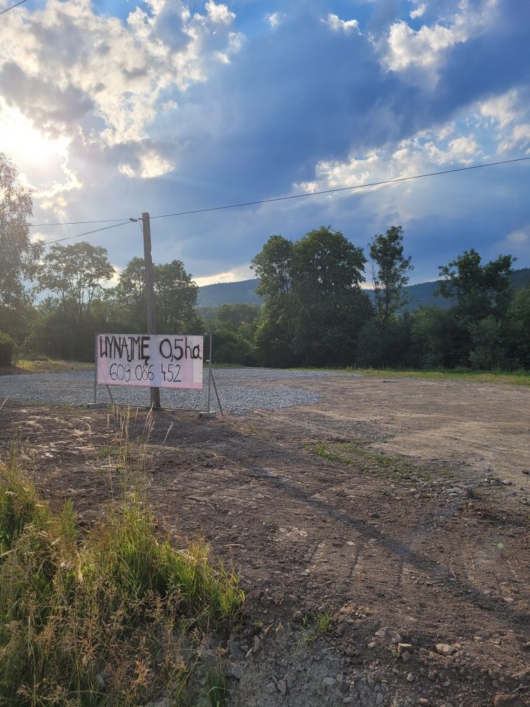 Wynajmę plac przy drodze głównej na Jordanów