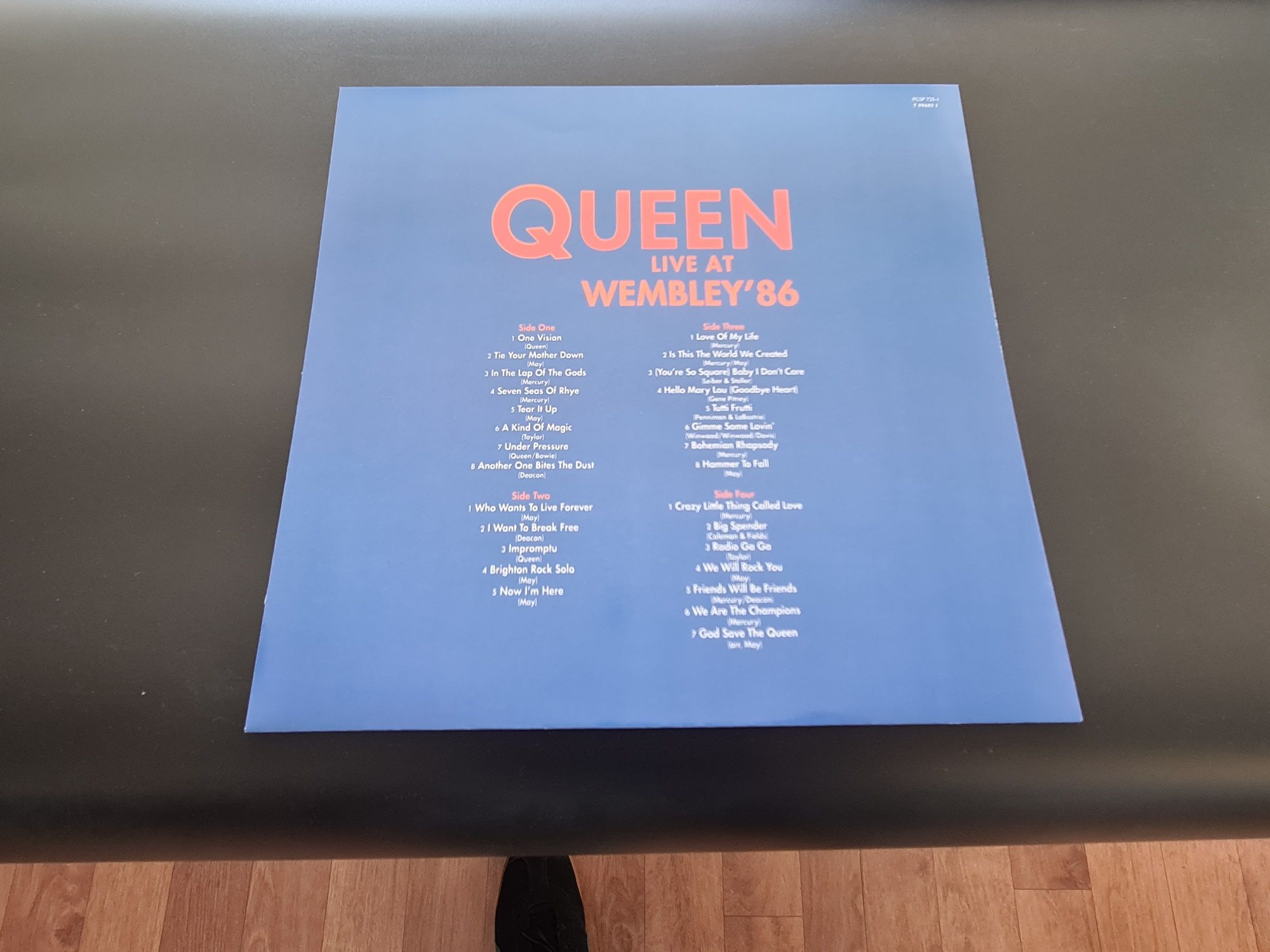 Queen Live at Wembley '86 kolorowy winyl 2 LP drukowane koperty plakat