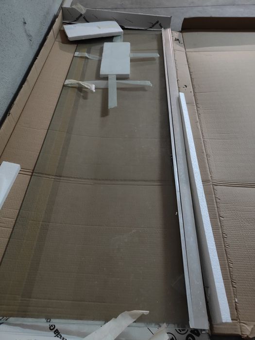 Frontal duche com calha 205x72