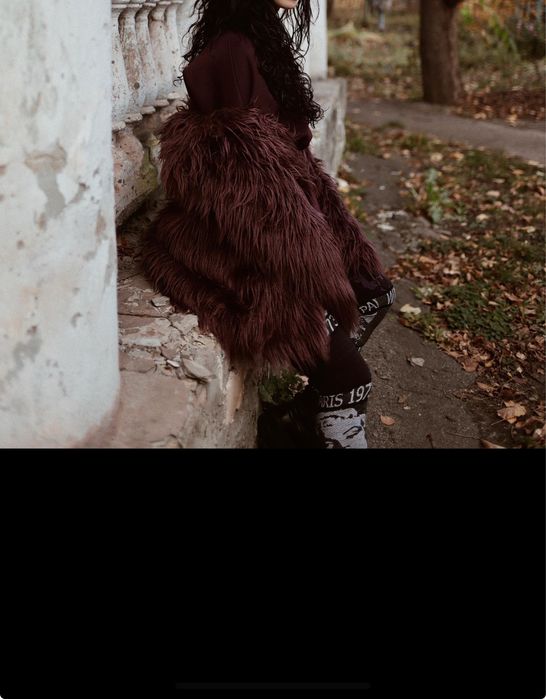 Шуба хутро лама розмір С-М