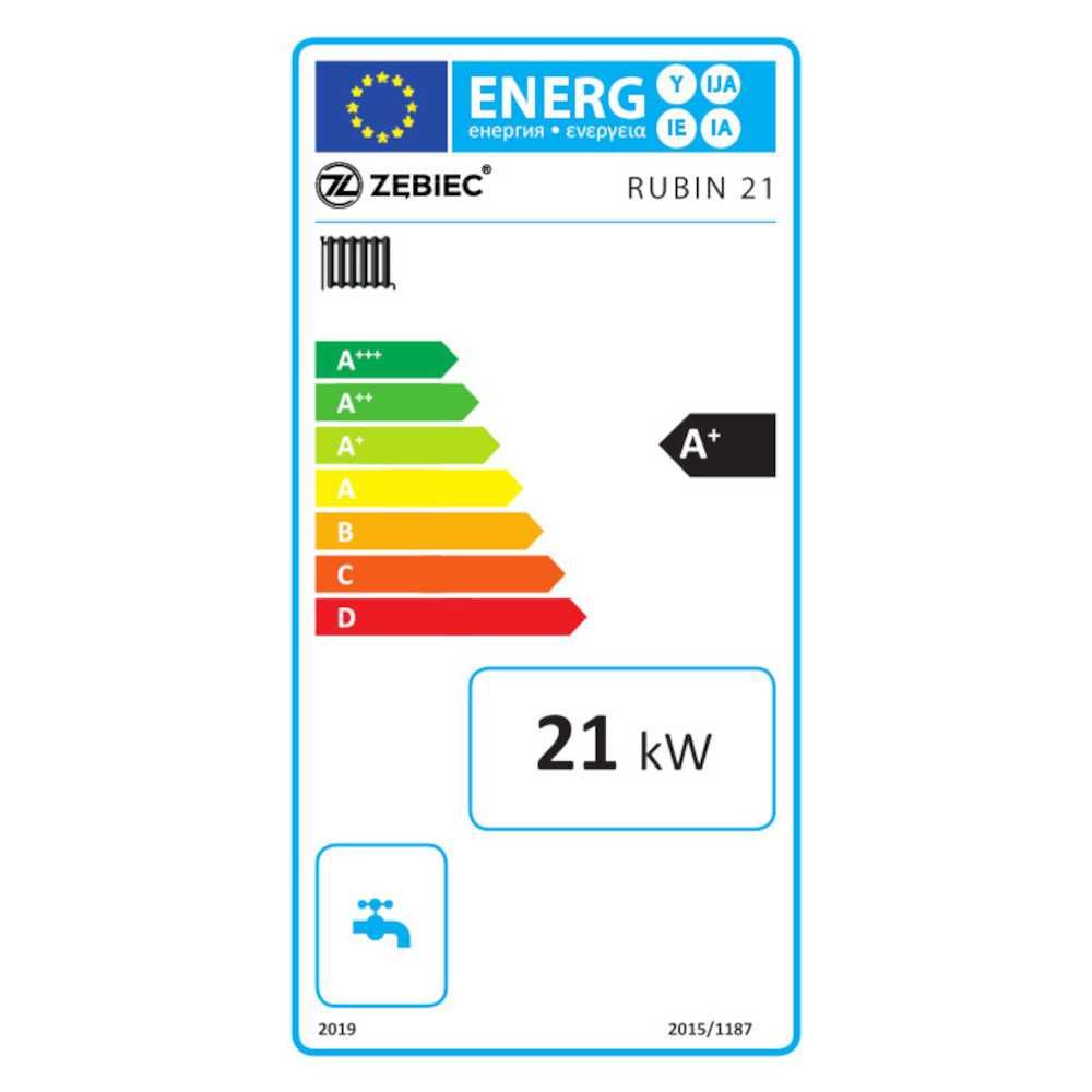 Kocioł, piec na pelet Zębiec RUBIN 21 kW - podajnik automatyczny