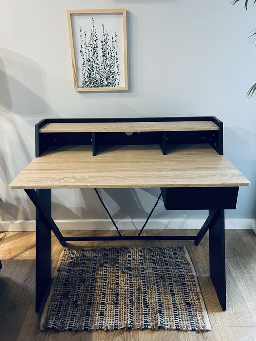 Biurko z szufladą i półka szer. 100 cm - stan jak nowe