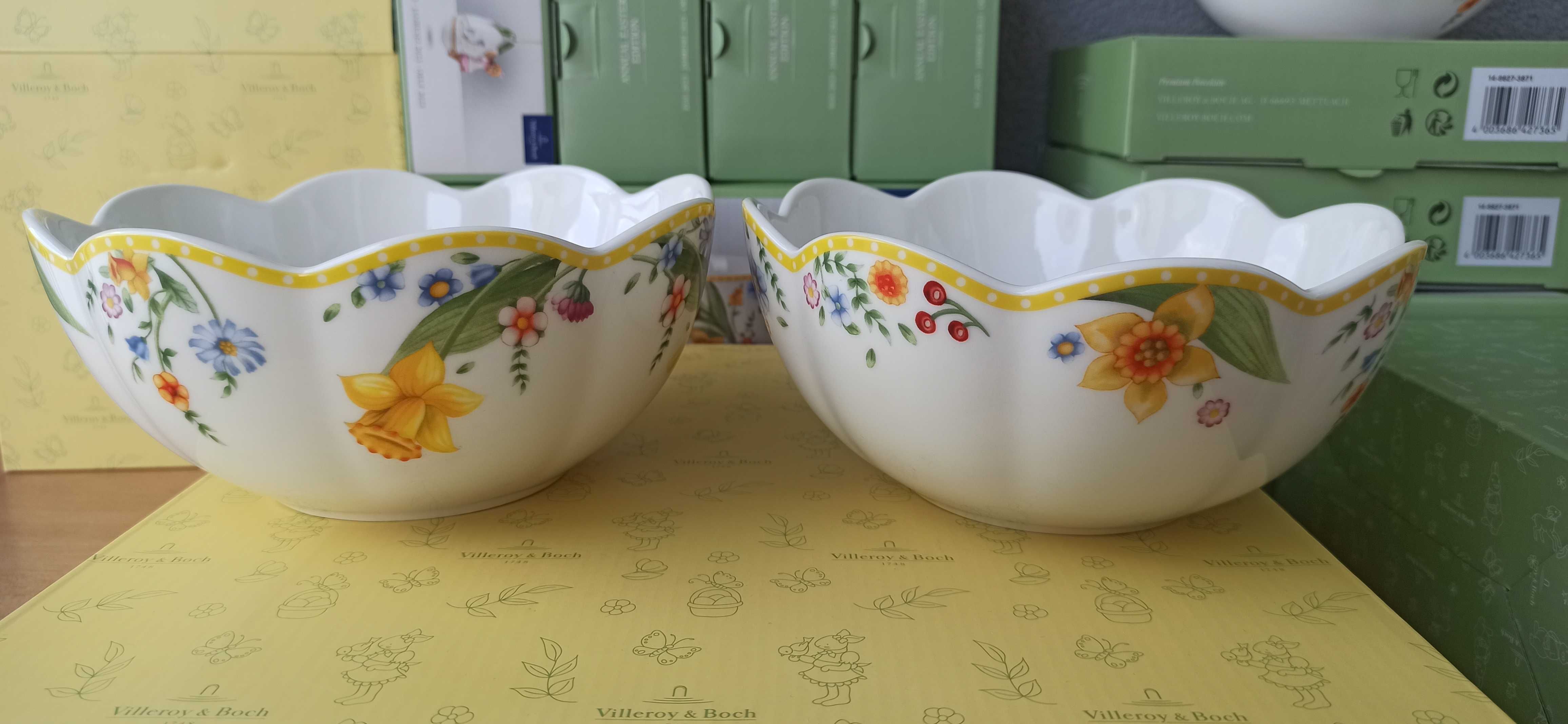 Большие и маленькие салатники Villeroy&Boch серия Spring Awakening
