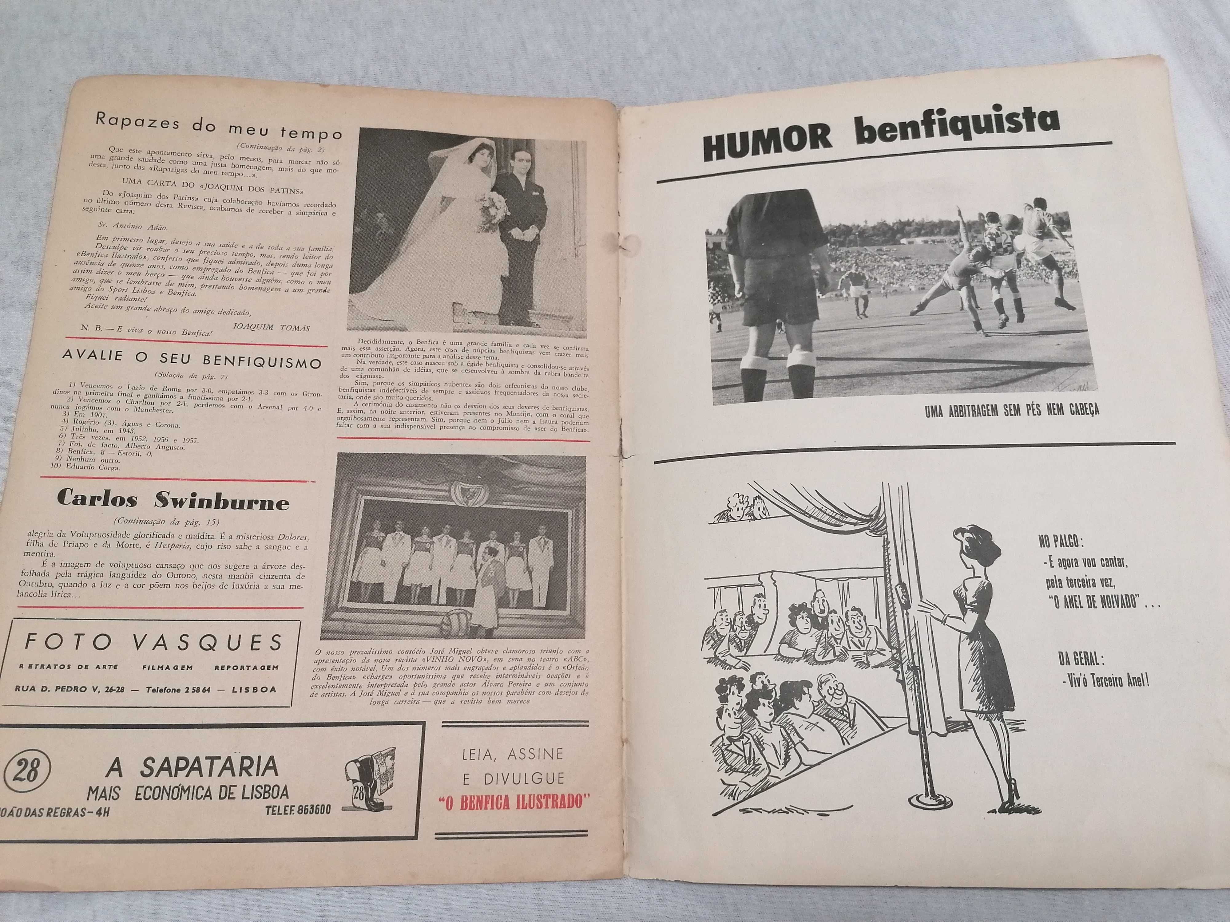 Revista "O benfica", Janeiro 1959, nº 16,  vintage.