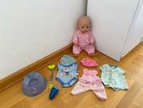 Lalka Baby born zestaw ubranka akcesoria