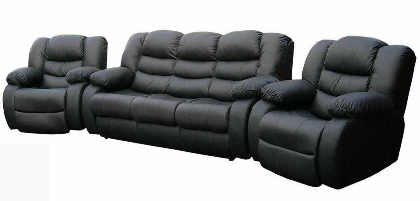 Komplet wypoczynkowy zestaw relax sofa plus fotele GIGA KOMFORT