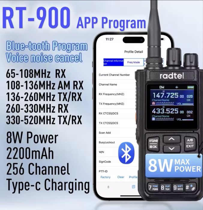 Walkie Talkie Radtel RT-900