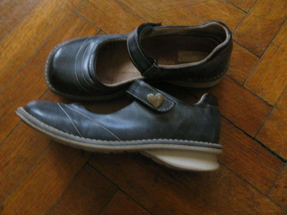 skórzane buty, buciki dla dziewczynki rozmiaar 34
